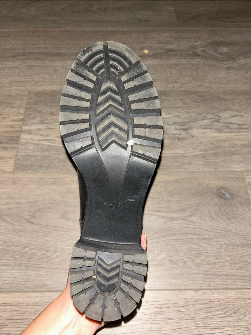Prada Lug Sole Chelsea Boot Black - Picture 6 of 6